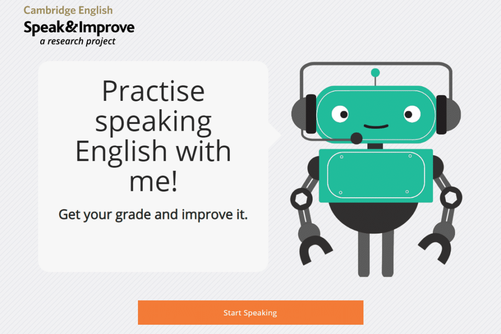 Cambridge English Speak and Improve