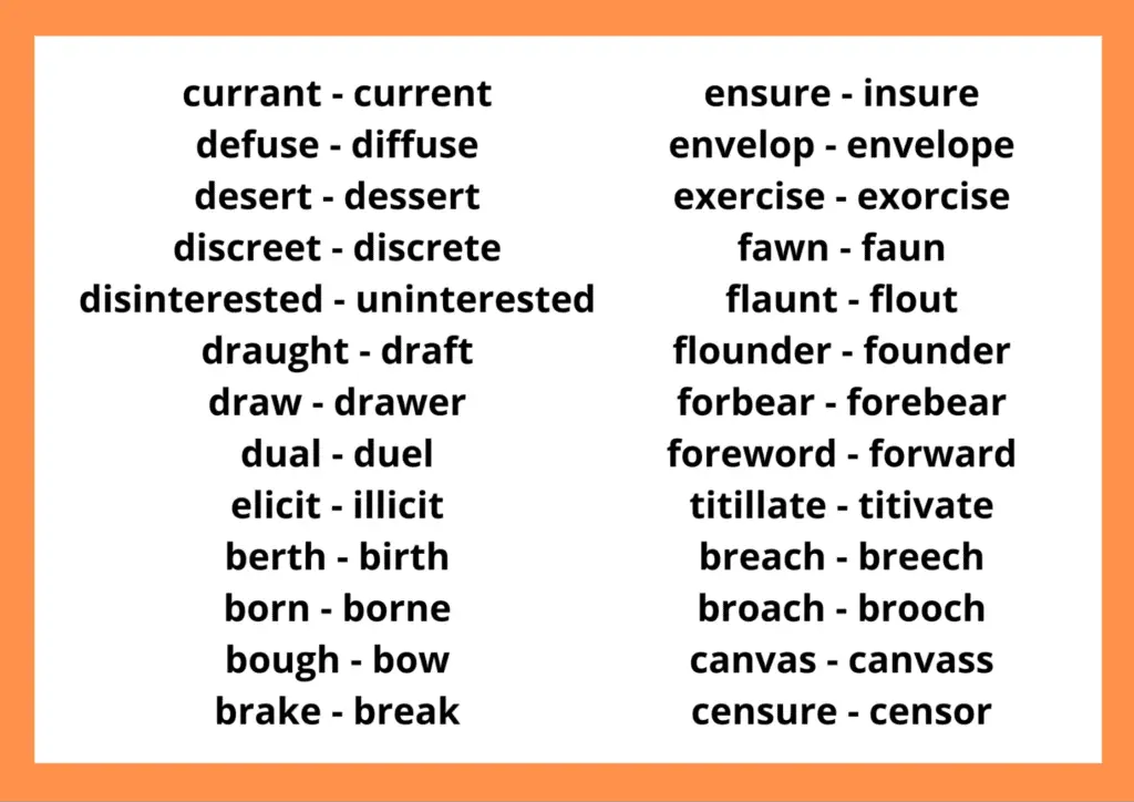 Commonly Confused English Words 2