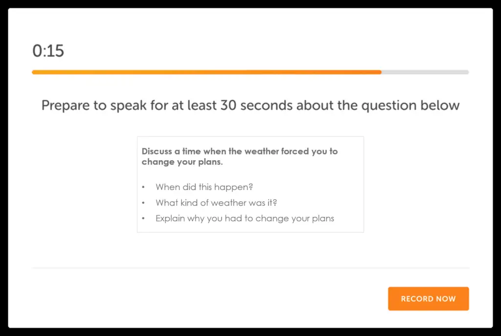 Duolingo English Test Cue Cards Listen Sample Questions 1