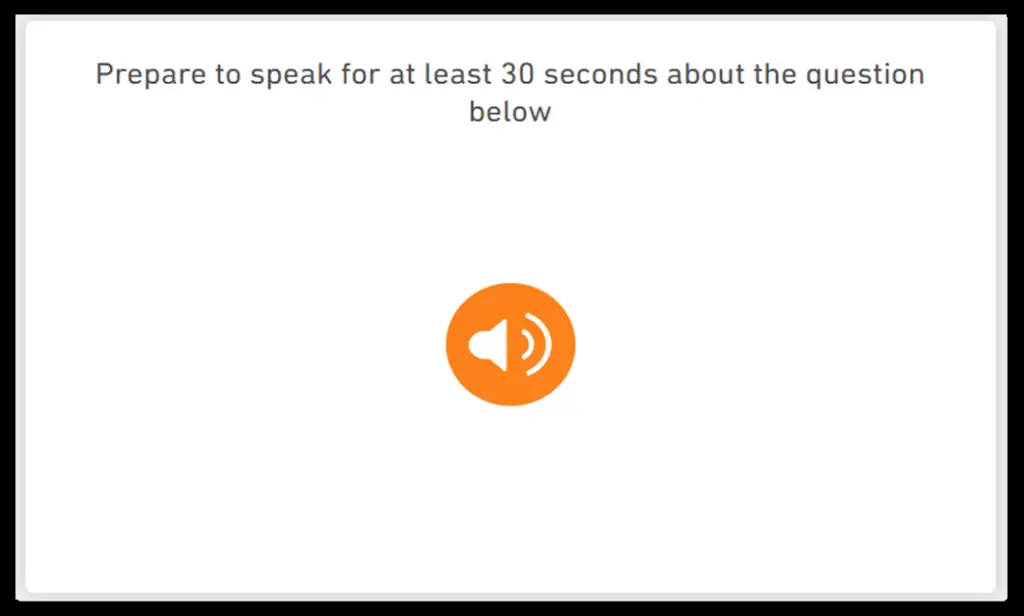 Duolingo English Test Cue Cards Listen Then Speak Prompt