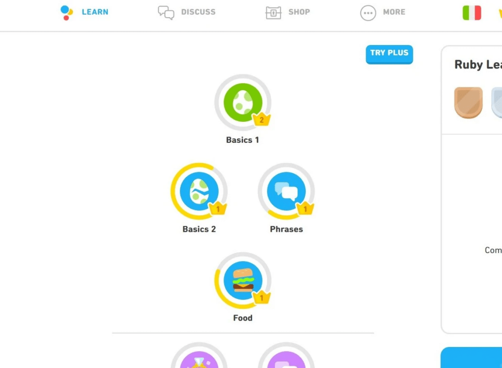 Duolingo Skill Tree