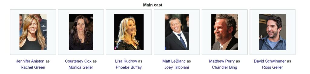 Friends Main Cast