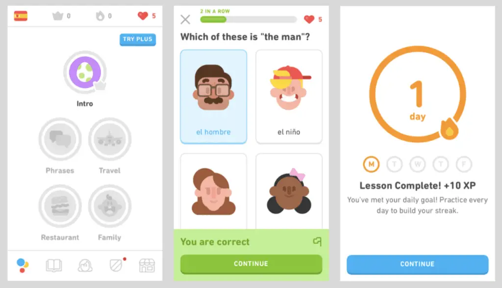 Gamification on Duolingo