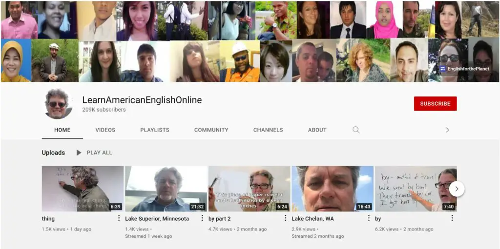 LearnAmericanEnglishOnline YouTube Channel