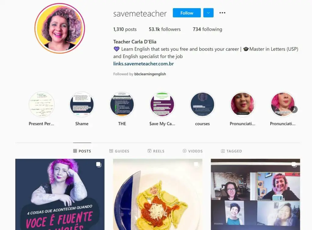 Save Me Teacher Instagram Page