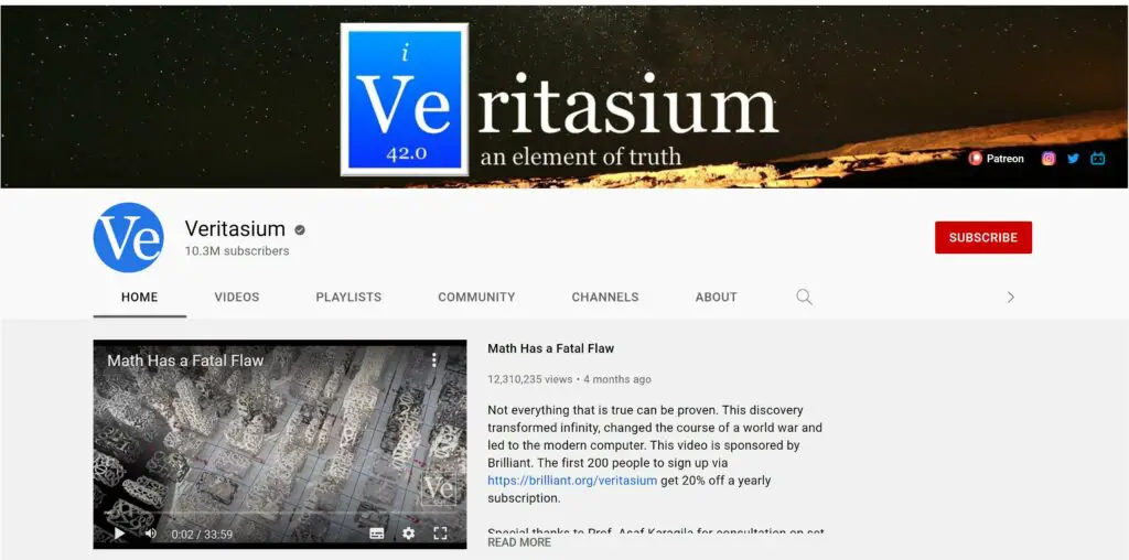 Veritasium YouTube Channel