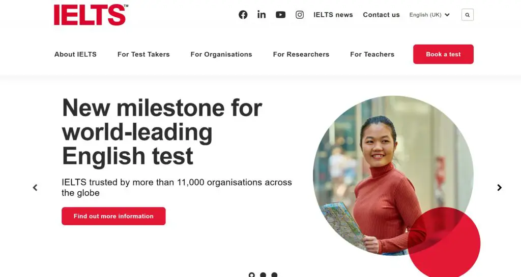 IELTS Home Page