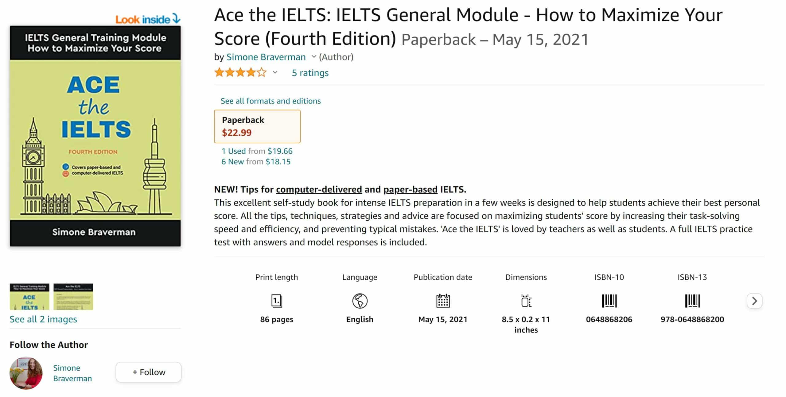 Ace the IELTS Book or Guide