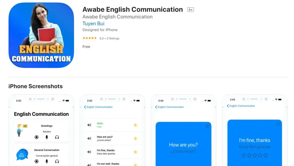 Awabe English Communication App