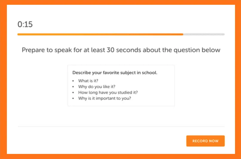 Duolingo English Test Speaking Guide Sample -- Read and Speak
