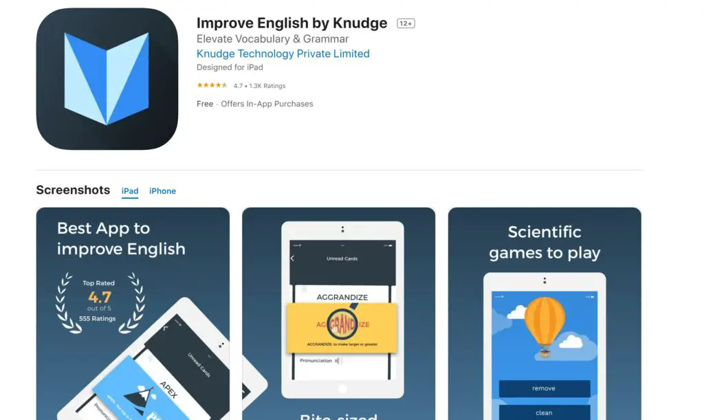 Improve English by Knudge