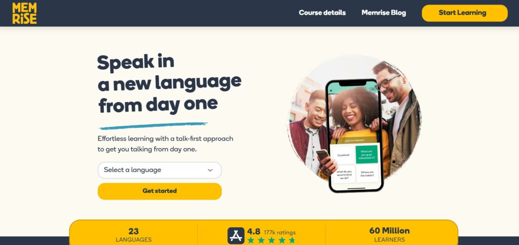 Memrise Home Page