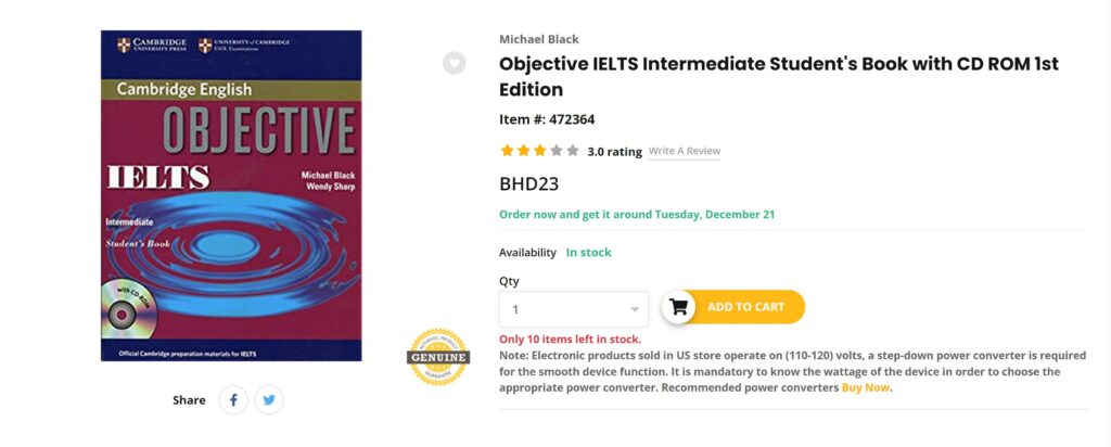 Objective IELTS Guide Book Review UBuy