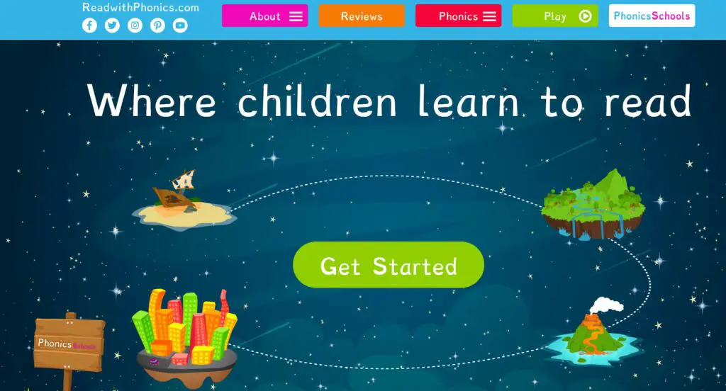 Read with Phonics Home Page