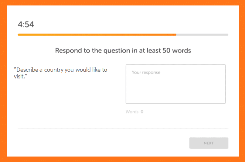 Sample Duolingo English Test Reading Questions -- Read Then Write Practice 1