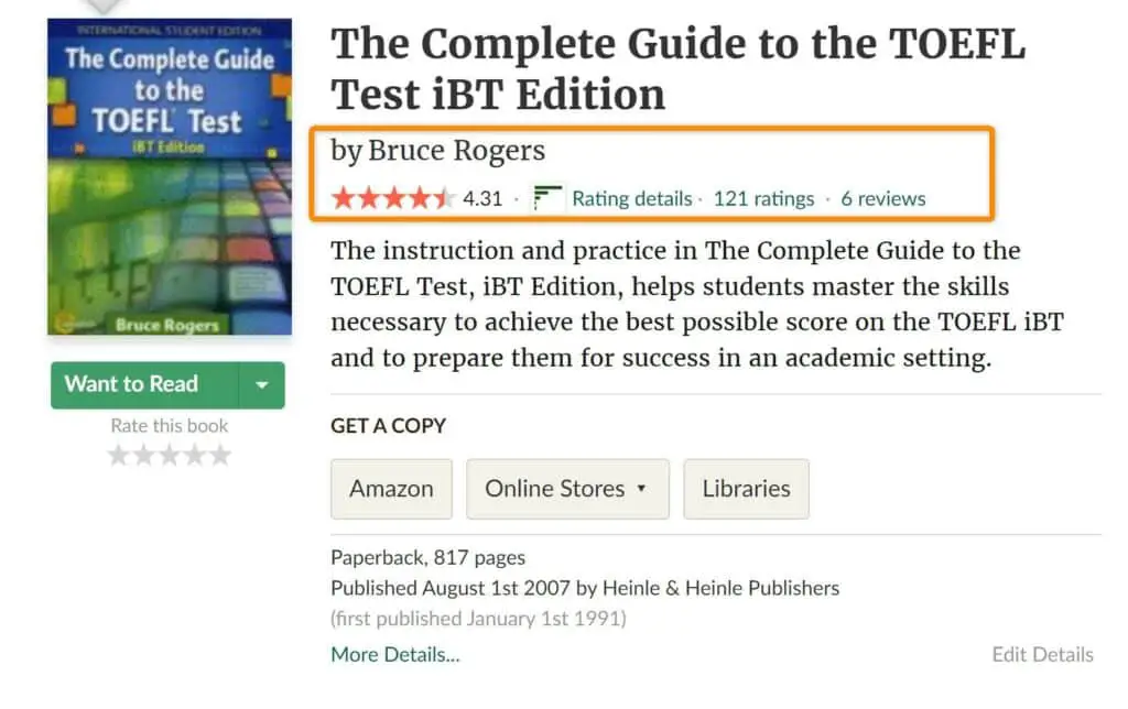 The Complete Guide to the TOEFL Test Goodreads 1