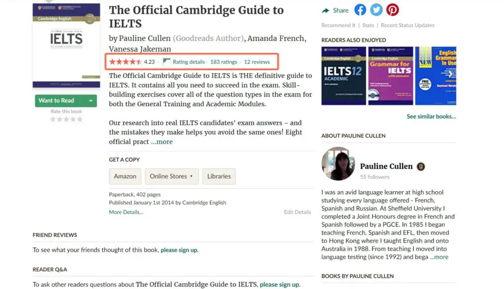 The Official Cambridge Guide to IELTS Review GoodReads