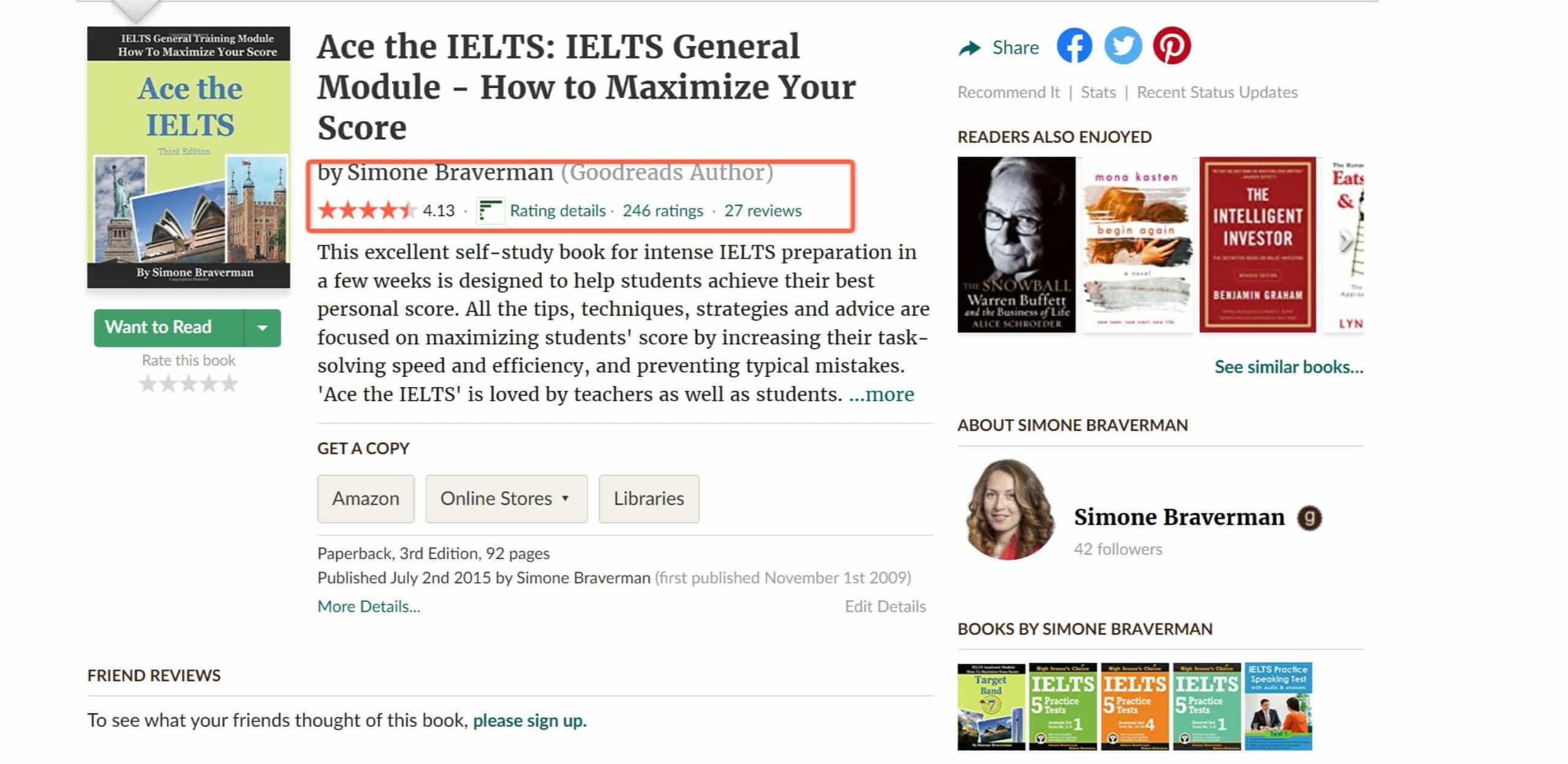 Ace the IELTS Book Goodreads 1