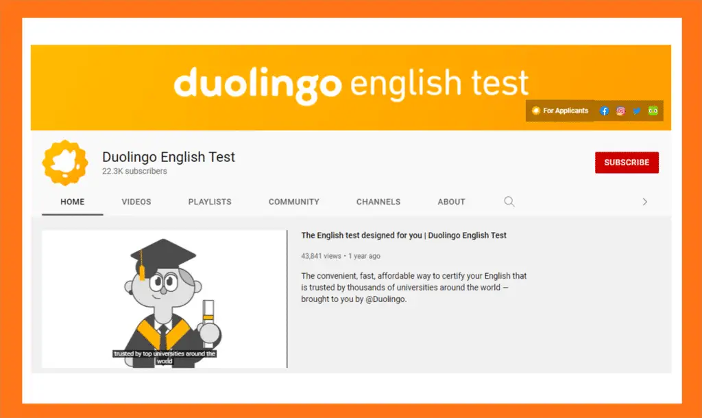 Duolingo English Test Official YouTube Channel
