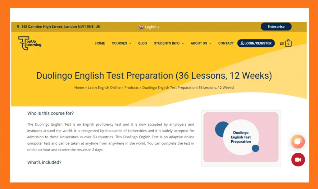 Duolingo English Test Preparation Courses TopUp Learning Virtual School