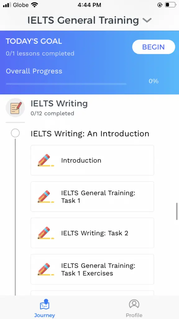 IELTS Prep Master App - Screenshot 2