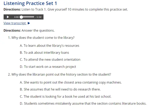 TOEFL Exam Pattern And Format