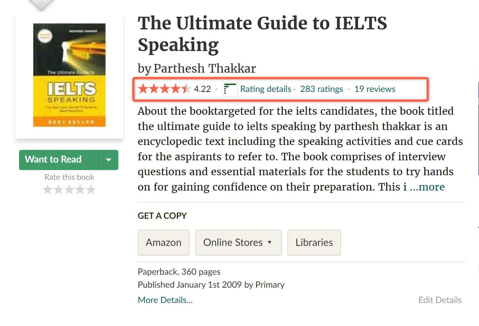 The Ultimate Guide to IELTS Speaking GoodReads1