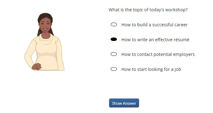 TOEFL Essentials Complete Guide -- Sample Test Question for the Academic Listening to an Announcement Task 2