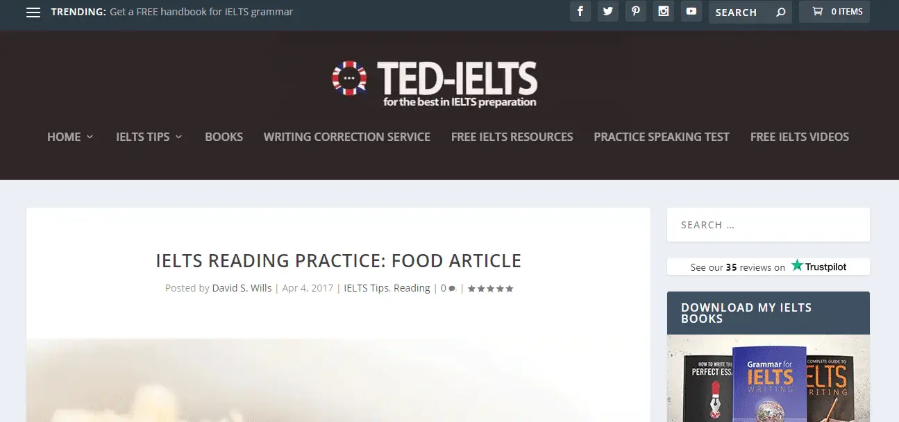 TED-IELTS Test Simulation Experience