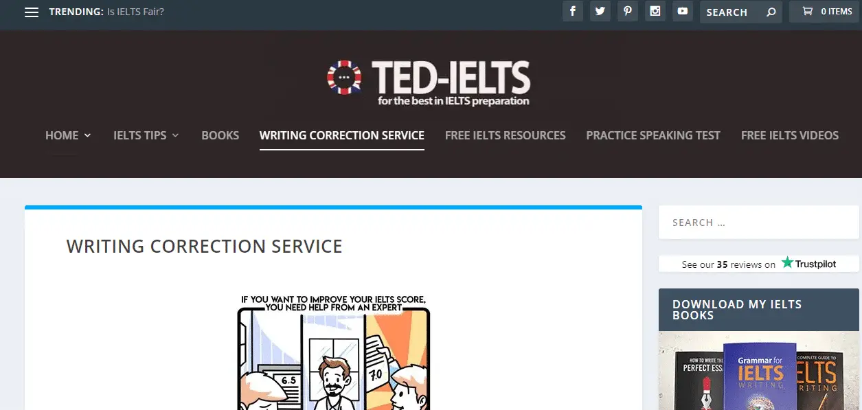TED-IELTS Writing Correction Service