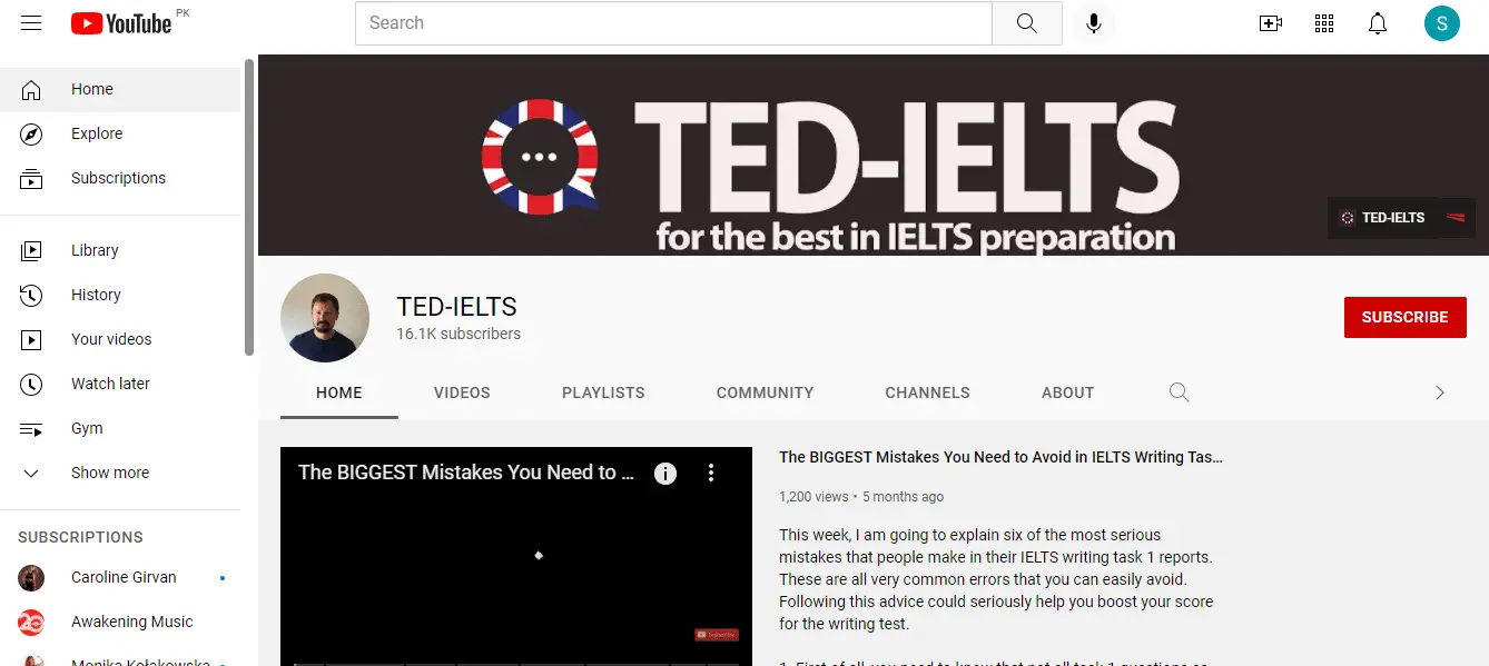TED-IELTS YouTube Channel