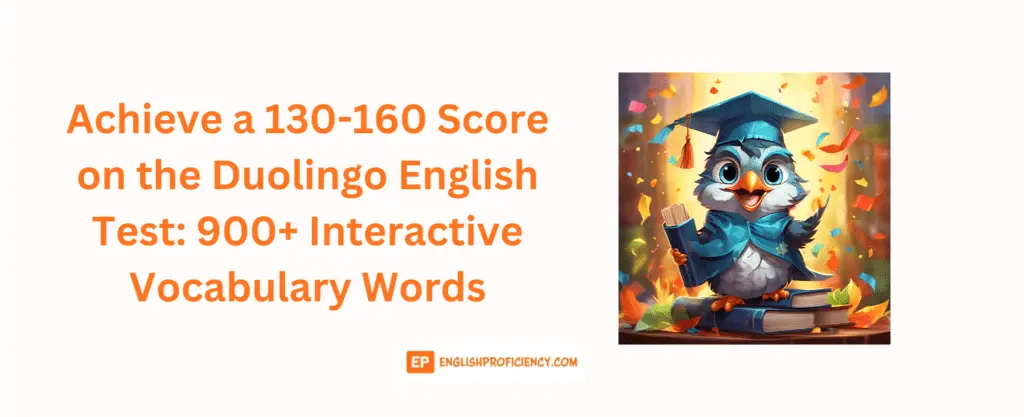 Achieve a 130 160 Score on the Duolingo English Test 900 Interactive Vocabulary Words